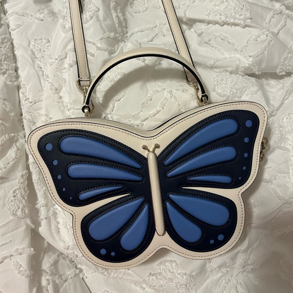 Kate spade flutter fly 3D butterfly leather crossbody - Picture 1 of 3